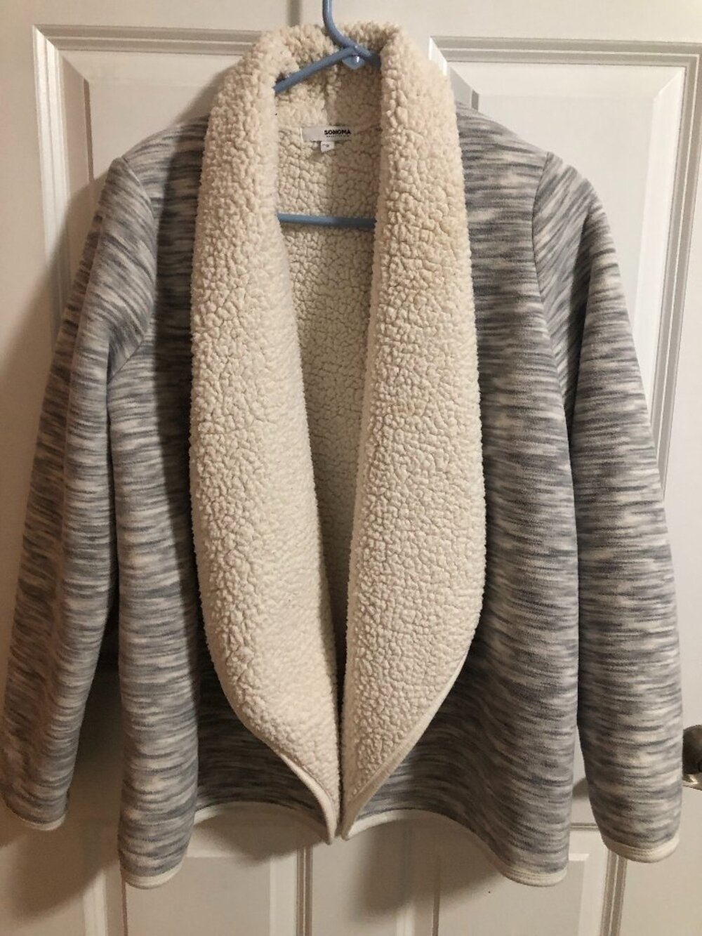 Sonoma Brand Shawl Sherpa Fleece Jacket - Women Small - Used but nice